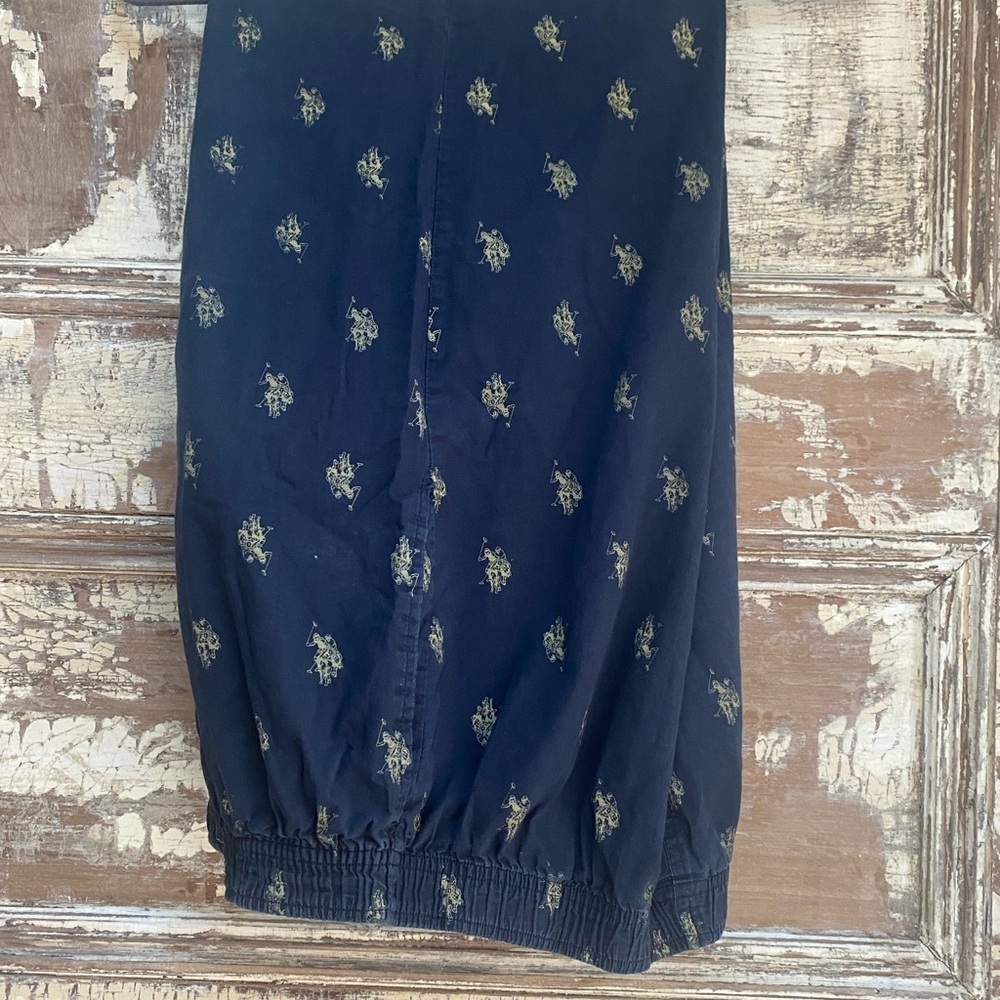 U.S. Polo Assn. Dark Blue All Over Polo Pajama Pants, Size M